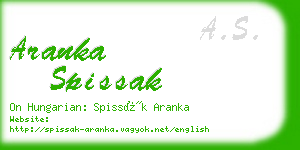 aranka spissak business card